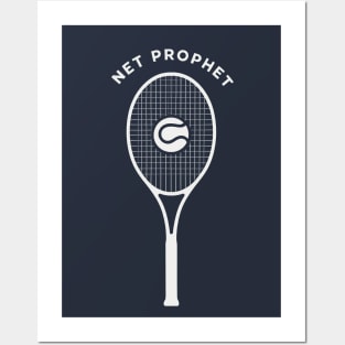 Net Prophet Tennis Graphic - Modern Sports Enthusiast Design Posters and Art